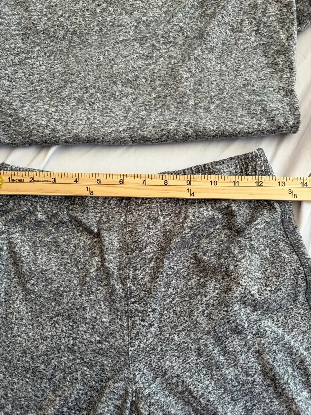 32 Degrees Kids Gray Heather Short Sleeve Pajama Set - Top & Shorts